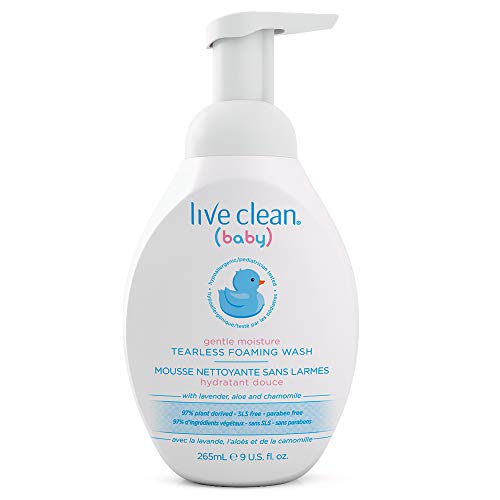 Live Clean Gentle Moisture Tearless Foaming Baby Wash, 265 mL