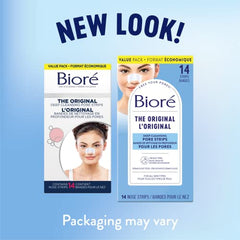 Bioré Deep Cleansing Pore Strips Value Pack for Instant Pore Unclogging and Blackhead Removal (14 Count)