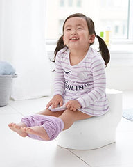 Skip Hop Potty Training Toilet with Easy Clean Coating & Baby Wipes Holder, White