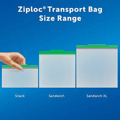 Ziploc Snack and Sandwich Bags for On-The-Go Freshness, Grip 'n Seal Technology for Easier Grip, Open, and Close, 180 Count - Zecoya