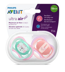 Philips Avent Ultra Air Pacifier 18m+, Pink, 4 pack, SCF349/45