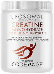 Codeage Liposomal Creatine Monohydrate Powder Supplement, Unflavored, Sports & Fitness, 3-Month Supply, 90 Servings