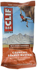 CLIF BAR - Energy Bars - Crunchy Peanut Butter - (68 Gram Protein Bars, 12 Count)