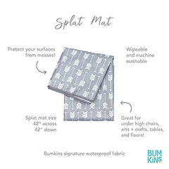 Bumkins Splat Mat, Waterproof, Washable for Floor or Table, Under Highchairs, Art, Crafts, Arrow, Playtime 42x42"