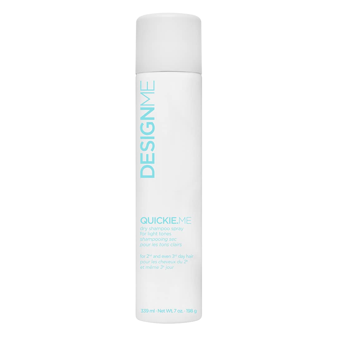 DESIGNME QUICKIE.ME Dry Shampoo Spray | Oil Absorbing | Root Lifting Shampoo for Light Tone, 339mL