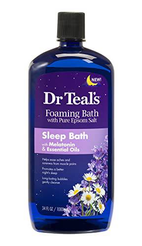 Dr Teal's Melatonin Seep Bath| Foaming Bath With Pure Epsom Salt , 1000 ml.