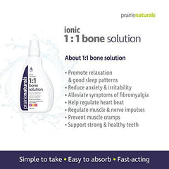 Prairie Naturals Liquid ionic bone solution 1:1 500 Milliliter