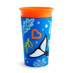 Munchkin Miracle 360 Wild Love Sippy Cup, 9 Ounce, Orca