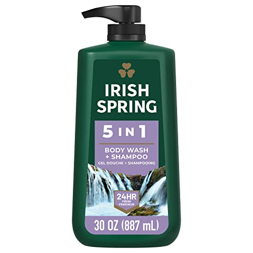 Irish Spring 5-in-1 Body Wash for Men, 887 mL Pump
