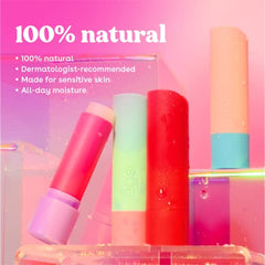 eos 100% Natural Lip Balm Sticks- Watermelon Fros? and Lychee Martini, All-Day Moisture, 4g, 2-Pack