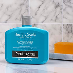 Neutrogena Moisturizing Healthy Scalp Hydro Boost Conditioner for Dry Hair and Scalp, with Hydrating Hyaluronic Acid, pH-Balanced, Paraben & Phthalate-Free, Color-Safe, 354 ml