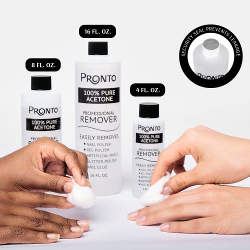 Eternal Gel Polish Remover for Nails - 100% Acetone Gel Nail Polish Remover  | Acetone Nail Polish Remover for Removal of Natural, Glue, Gel, Acrylic &  Dip | Gel Nail Remover -