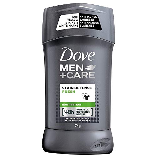 Dove Men+Care Stain Defense Fresh 72H Protection Antiperspirant Deodorant Stick for Men Anti-White Marks and Yellow Stains 76 g