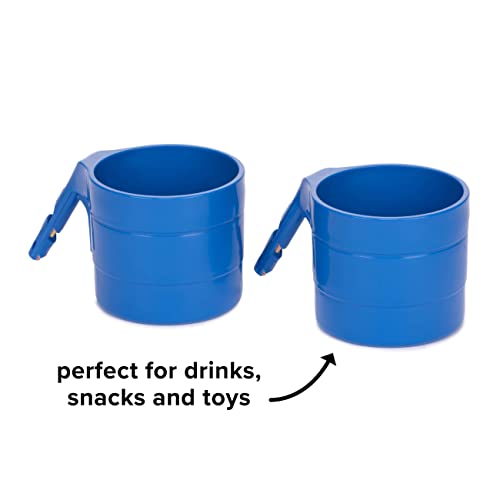 Diono Car Seat Cup Holders for Radian, Everett and Rainier Car Seats, Pack of 2 Cup Holders, Blue Sky