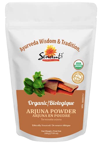 Organic Arjuna Powder 200g/ NPN 80093751/ Terminalia Arjuna/Supports Cardiac & Skin Health