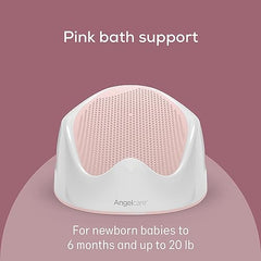 Angelcare Baby Bath Support, Pink, for Babies Less Than 6 Months of Age