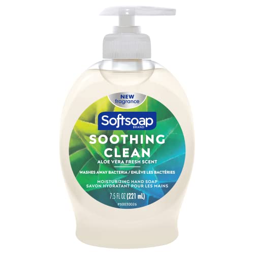 Softsoap Liquid Hand Soap, Soothing Clean, Aloe Vera Fresh Scent, 221 mL