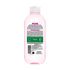 Garnier Micellar Cleansing Water, All-In-One Hydrating Makeup Remover, Face Cleanser With Rose Water & Glycerin, Hypoallergenic, Sensitive to Dry Skin, 400ml