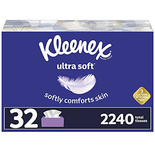 Kleenex Ultra Soft Facial Tissues, 16 Boxes - Zecoya