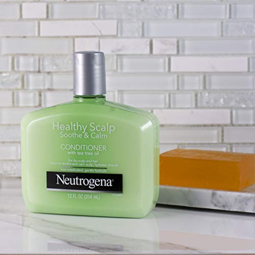 Neutrogena Soothing & Calming Healthy Scalp Conditioner to Moisturize Dry Scalp & Hair, with Tea Tree Oil, pH-Balanced, Paraben-Free & Phthalate-Free, Safe for Color-Treated Hair, 354 ml.