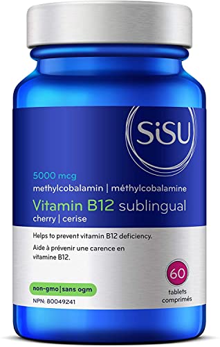 SISU B12 5000 mcg methylcobalamin, sublingual, Cherry 60 T