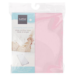 Kushies Changing Pad Cover for 1" pad, 100% breathable cotton, Made in Canada, Pink