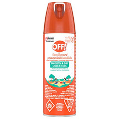 OFF! FamilyCare Insect and Mosquito Repellent with Power Dry Formula, Bug Spray for Camping, Bug Repellent Safe for Clothing, 170 g (Packaging May Vary)