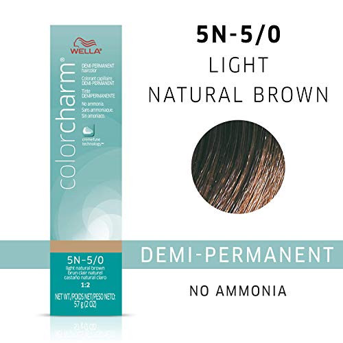 Wella ColorCharm Light Natural Brown Demi Permanent Hair Color 5N Light Natural Brown
