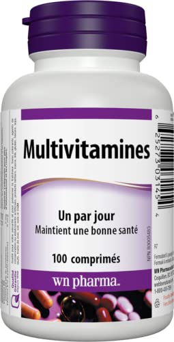 Webber Naturals Pharma Multivitamin, Tablet, 100 Count