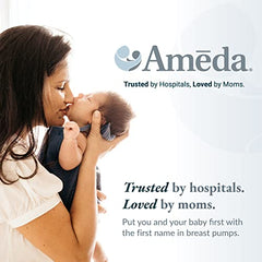 Ameda Pump'N Protect - Breast Milk Storage Bags (each 6oz) | 50 Pieces Resealable Breast Milk Storage Bags for Refrigerator or Freezer | BPA Free | Breastfeeding Equipment & Pumping Accessories