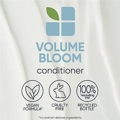 BIOLAGE Conditioner, VolumeBloom Volume Conditioner for Fine Hair, Nourishes and Adds Body, Hair Thickening Conditioner, Sulfate Free, Paraben Free, Vegan (Packaging May Vary)