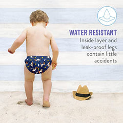 Bambino Mio, reusable swim diaper, tropical, medium (6-12 months), 3 pack