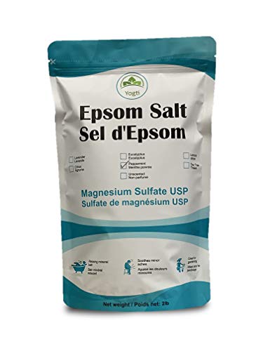 Yogti Peppermint Epsom Salt, 2 pound