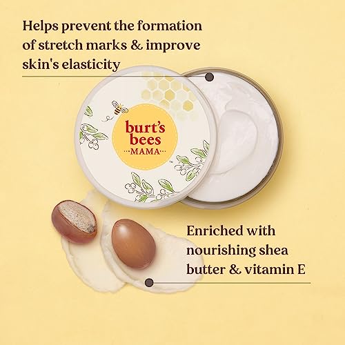 Burt's Bees Mama Bee Belly Butter Fragrance Free Lotion, 99% Natural Origin 185g