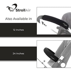 StrollAir - Universal Handle Sleeve Cover for Stroller Grip Bar - Comfortable, Ergonomic, Luxurious, Durable, Easily Washable (9 Inches)