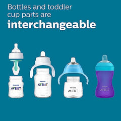 Philips Avent Anti-colic Baby Bottle with AirFree Vent Newborn Gift Set With Snuggle, Clear, SCD306/10