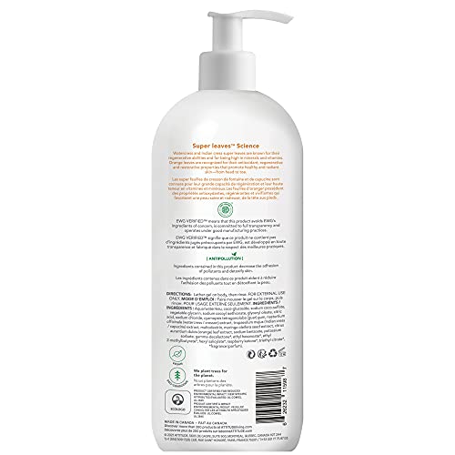 ATTITUDE Body Wash, EWG Verified, Plant- and Mineral-based Ingredients, Vegan and Cruelty-free Shower Soap, Orange Leaves, 946 ml