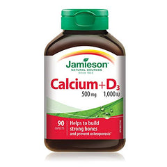 Jamieson Calcium 500mg + Vitamin D 1000IU 90 Caplets