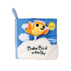 Manhattan Toy What's Outside Sky-Themed Soft Baby Activity Book with Squeaker