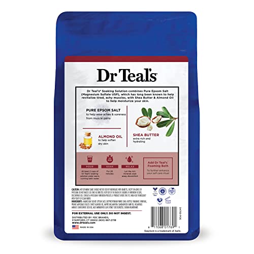 Dr Teal's Shea Butter & Almond Oil Epsom Salt, 1.36 kilogram