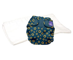 Bambino Mio, mioduo two-piece cloth diaper, sunflower power, size 1 (<21lbs)