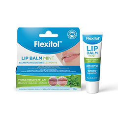 Flexitol Lip Balm | Mint | For Dry, Cracked, Flaky and Chapped Lips | Hydrates and Softens | 10 gram