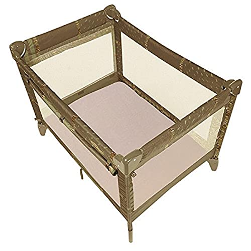 Kushies Baby Organic Jersey Play Pen Fitted Sheet, Mocha