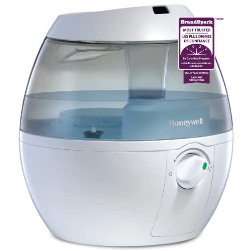 Honeywell HUL520WC MistMate™ Ultrasonic Cool Mist Humidifier, White, with Adjustable Mist Control, Auto Shut-off, Ultra Quiet Operation, Visible Cool Mist