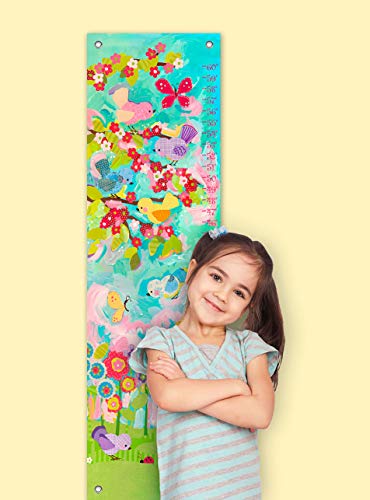 Oopsy Daisy Cherry Blossom Birdies by Winborg Sisters Growth Charts, 12 by 42-Inch
