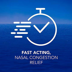 hydraSense Daytime Congestion Nasal Spray - Ultra Nasal Congestion Relief Saline Spray, Fast Acting, Relieves Nasal And Sinus Congestion from Colds or Sinusitis, Non-Medicated, Non-Habit forming, Saline Solution, 100% Natural Source Seawater, 100ml