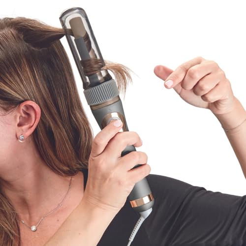 Curl Secret® Ceramic Auto ¾” Barrel Curler - multiple 5 heat settings - Custom 3 curl directions (left, right and Alternating) -High heat up to 210°C (410°F). 8’ professional length swivel power cord. Auto off for safety