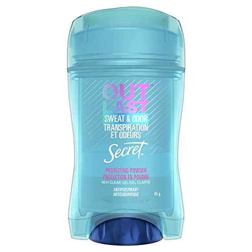 Secret Outlast Sweat & Odor Clear Gel Women's Antiperspirant Deodorant, Protecting Powder Scent, 45 grams