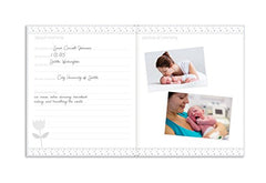 Pear Head Sonogram Baby Memory Book, Black and Gold Polka Dot (72028)