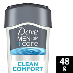 Dove Men+Care 96h Clinical Protection Antiperspirant Deodorant Stick with 1/4 Moisturizers and Vitamin E Clean Comfort Scent 48 g